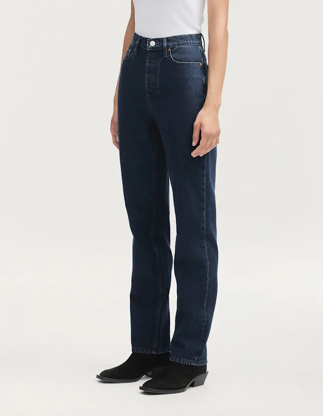 Denham SUKI Shadow Blue Black - Straight Fit