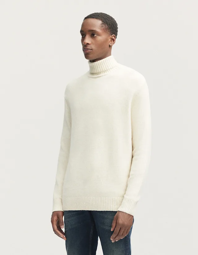 Denham DENHAM TAB ROLL SWEATER Cosy Cotton Knit - Regular Fit