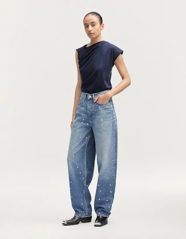 denham TARU Saphire Rigid Worn Rivet - Loose FIt