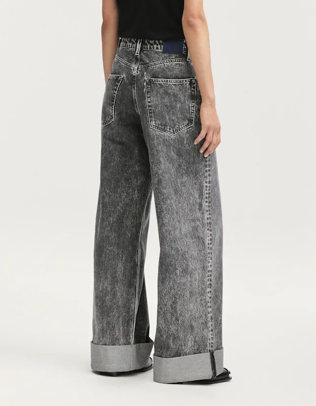 Denham YAYOI Graphite Stone Black - Wide Fit