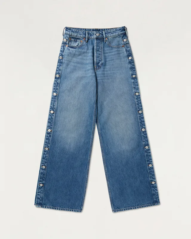 Denham YUKO Rigid Medium Wash - Wide Fit