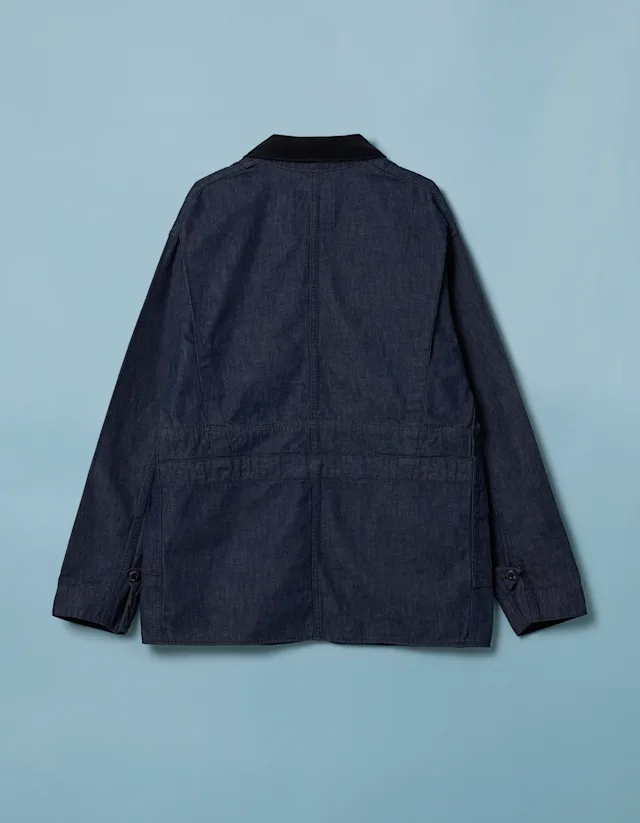 Denham DENIM FIELD JACKET Indigo Corduroy - Loose Fit