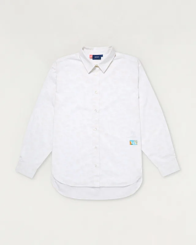 denham DVA DAHLILA SHIRT Printed Poplin - Classic Fit