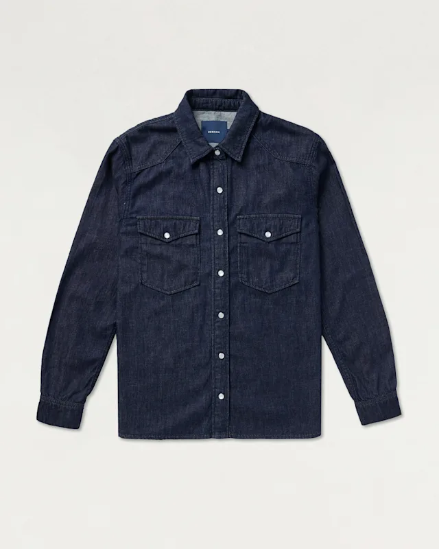 Denham HANA SHIRT Candiani Indigo Rinse - Regular Fit