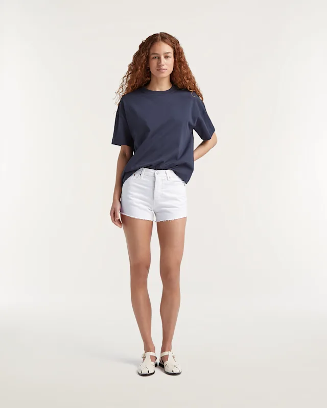 denham KICHi SHORT Candiani Rigid White Denim - Regular Fit