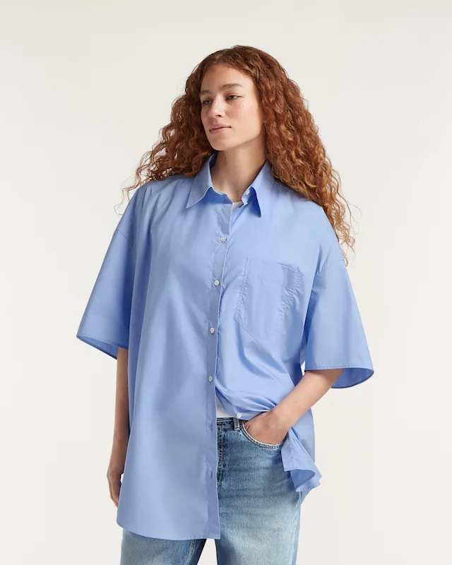 Denham MIKA SHIRT Short-sleeve Poplin - Oversized Fit