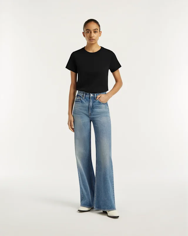 denham MIKU Comfort Stretch Authentic Blue - Wide Fit