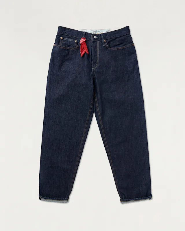 denham RAG S2 Candiani Dark Selvedge Rinse - Loose Fit
