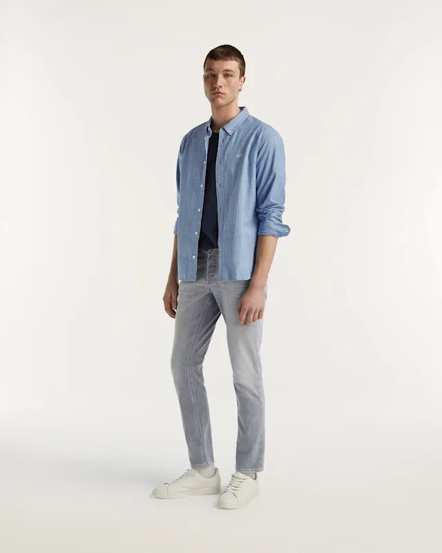 Denham RAZOR Candiani Left-hand Light Grey - Slim Fit