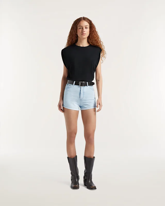 denham RINI SHORT Rigid Super Light Indigo - Regular Fit