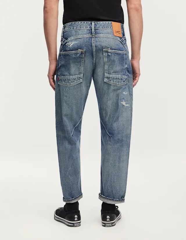 Denham SASUKE BLADE Made In Japan Blue Repair - Wide Fit