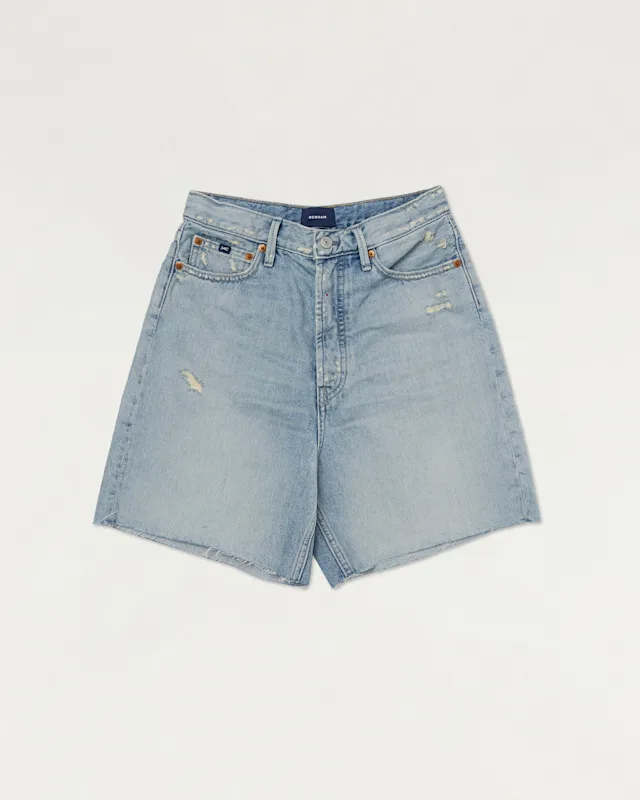 Denham SATCHIKO SHORT Candiani Rigid Rip & Repair - Relaxed Fit