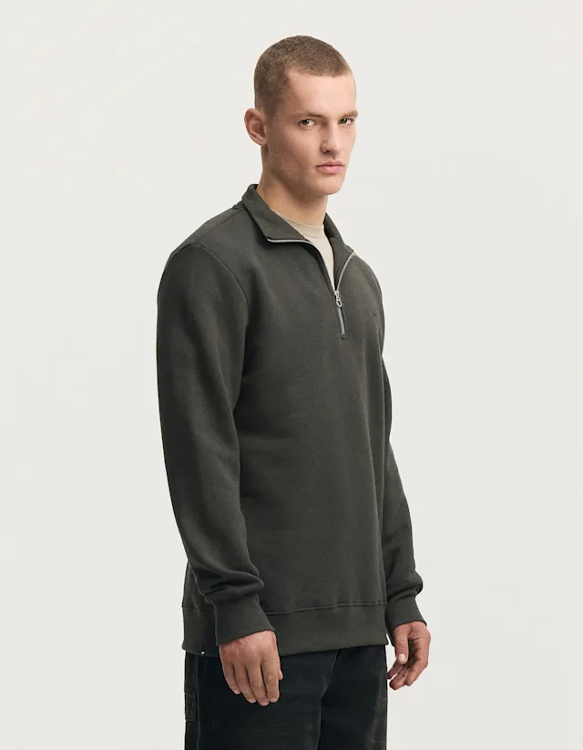 Denham SCISSOR HALF-ZIP SWEATER Soft Sweat - Regular Fit