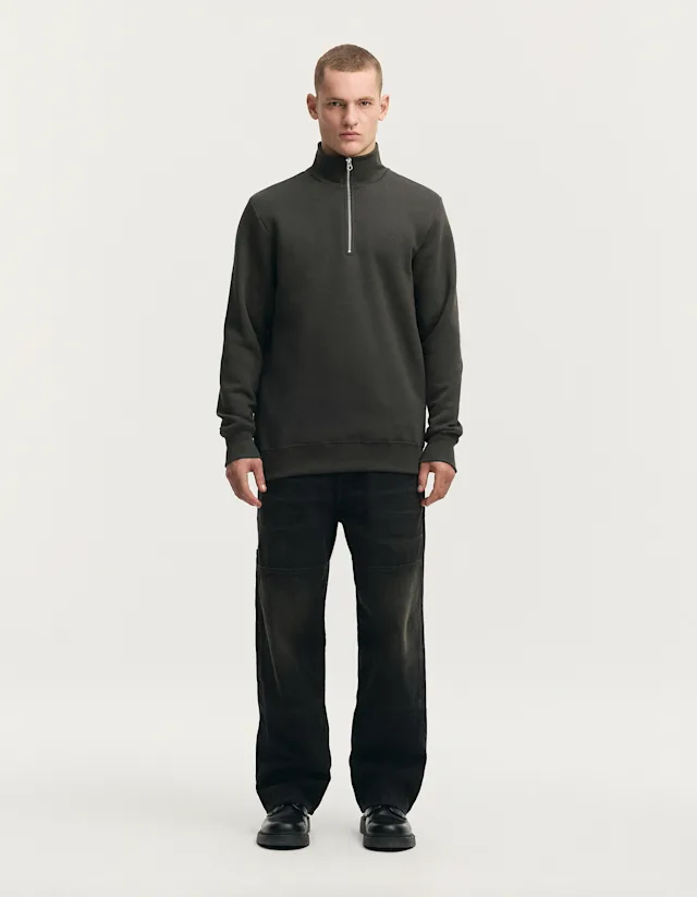 Denham SCISSOR HALF-ZIP SWEATER Soft Sweat - Regular Fit