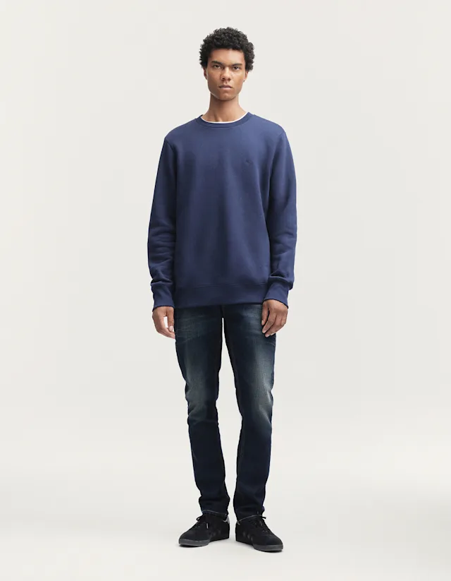 Denham SCISSOR SWEATER Soft Cotton Sweat - Regular Fit