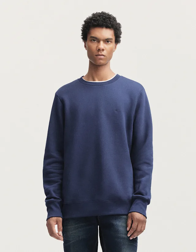 denham SCISSOR SWEATER Soft Cotton Sweat - Regular Fit