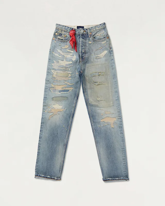 denham SUKI Candiani Extreme Repair Selvedge - Straight Fit