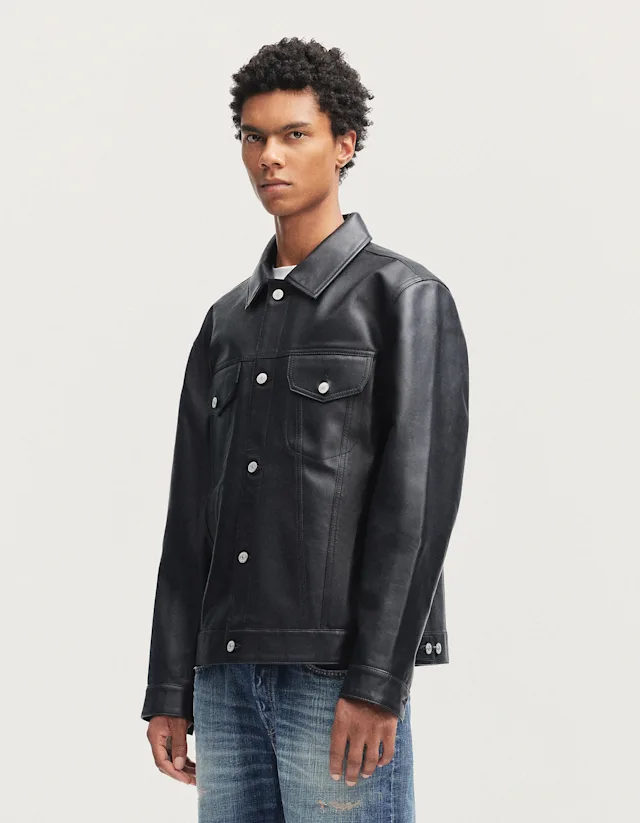 Denham TOKYO LEATHER JACKET Premium Cow Leather - Regular Fit