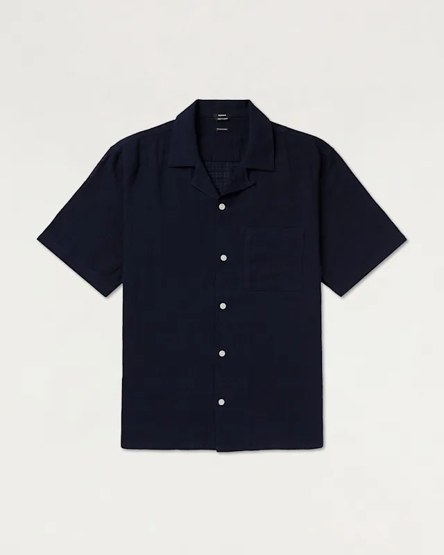 Denham TONY CAMP SHIRT Luxury Cotton Gauze - Boxy Fit