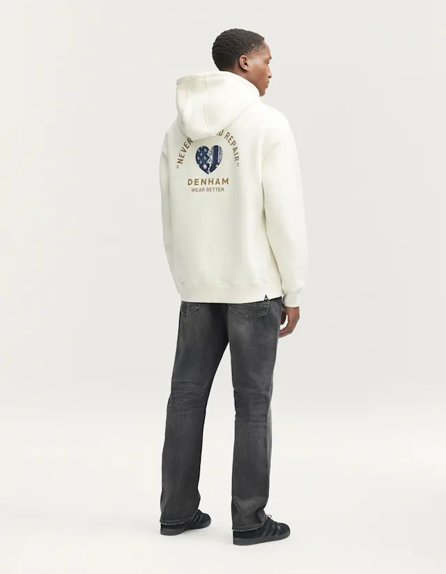 Denham WEAR BETTER BOX HOODIE Brushed Cotton - Boxy Fit