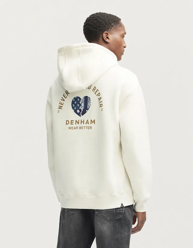 denham WEAR BETTER BOX HOODIE Brushed Cotton - Boxy Fit
