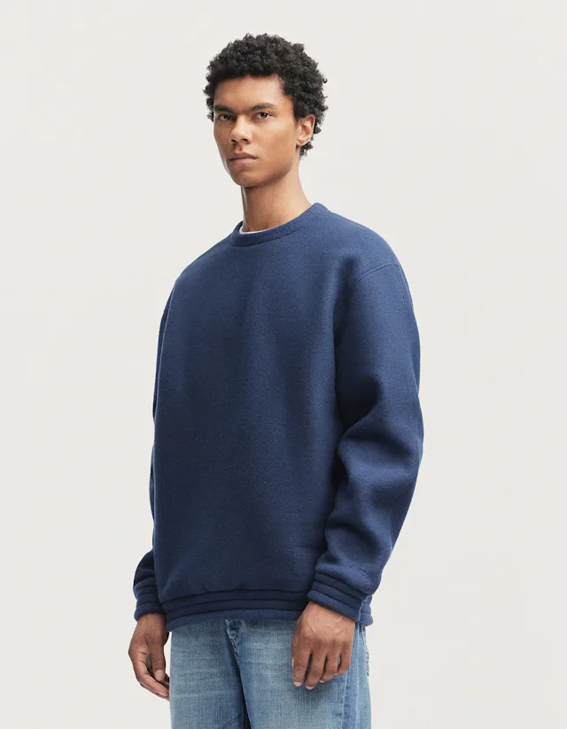 Denham YONA CREW SWEATER Super Soft Fleece - Classic Fit