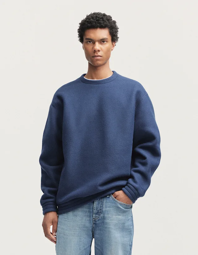 denham YONA CREW SWEATER Super Soft Fleece - Classic Fit