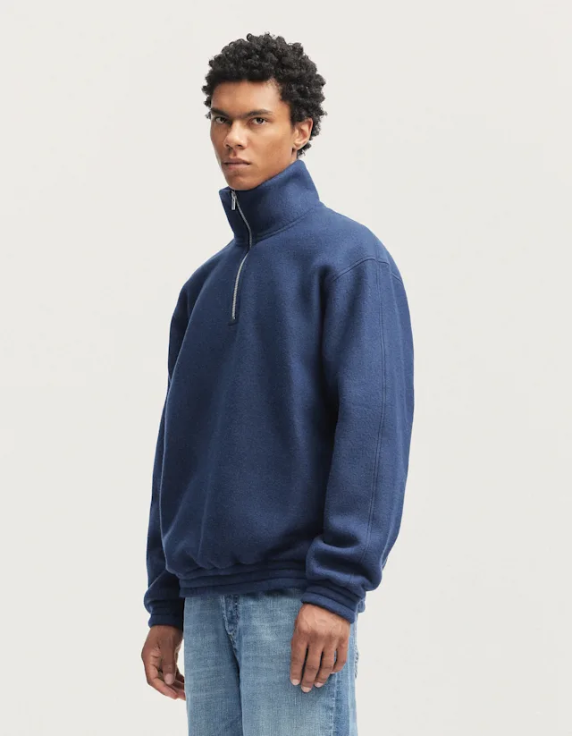 Denham YONA HALF-ZIP SWEATER Super Soft Fleece - Classic Fit