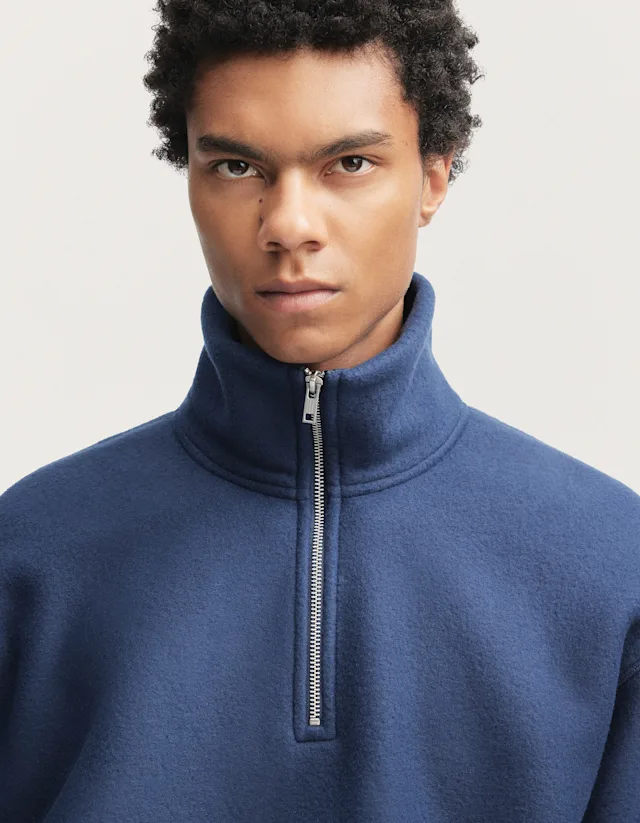 Denham YONA HALF-ZIP SWEATER Super Soft Fleece - Classic Fit