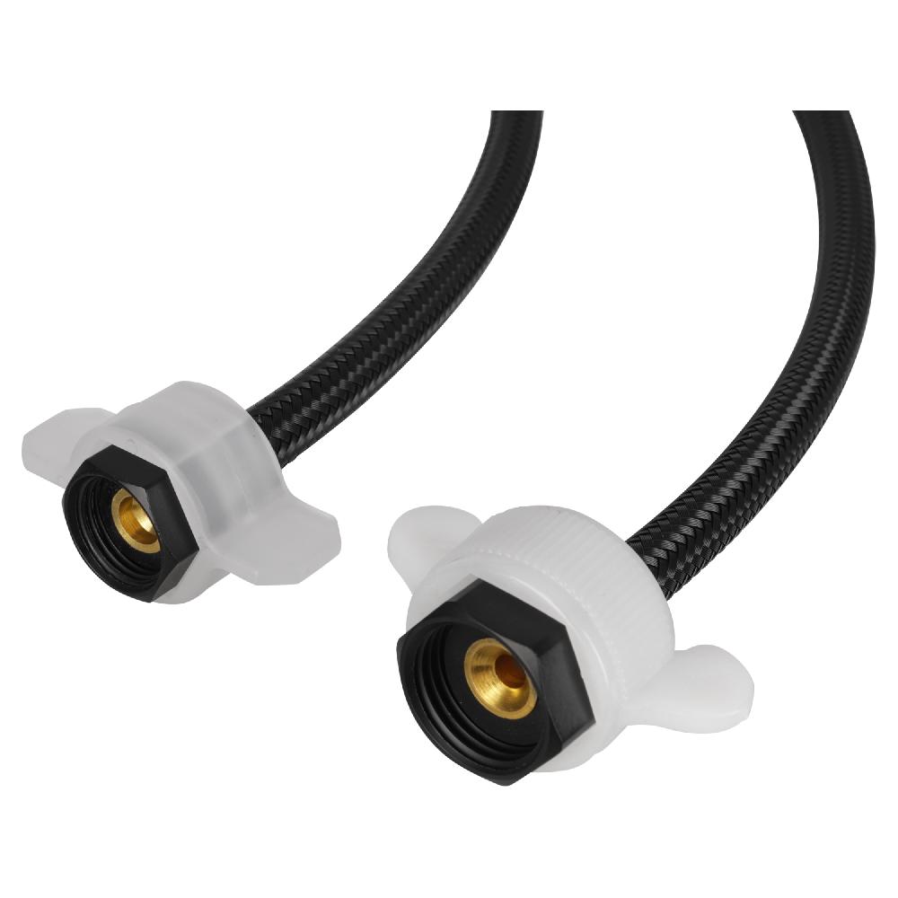 Differnz Differnz Aansluitslang – Flexibel G3/8-G1/2 – 30 Cm – Zwart