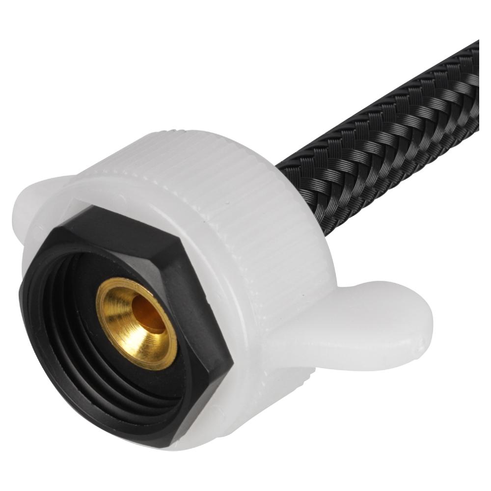 Differnz Differnz Aansluitslang – Flexibel G3/8-G1/2 – 30 Cm – Zwart