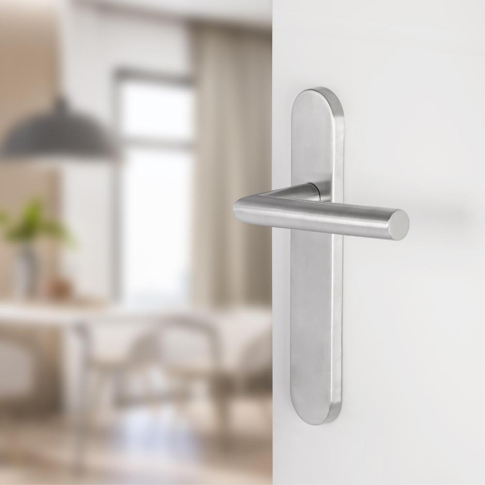 Differnz Differnz Amsterdam Deurkruk – Ovaal Schild – Blind – Mat Chroom