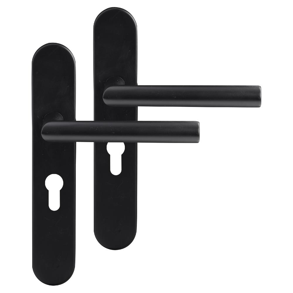 differnz Differnz Amsterdam deurkruk – ovaal schild – cilinder 55 mm – zwart