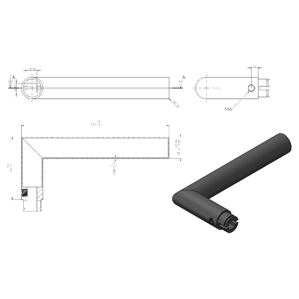 Differnz Differnz Amsterdam Deurkruk – Ovaal Schild – Cilinder 55 Mm – Gun Metal