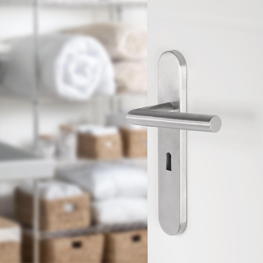 Differnz Differnz Amsterdam Deurkruk – Ovaal Schild – Sleutel 56 Mm – Mat Chroom