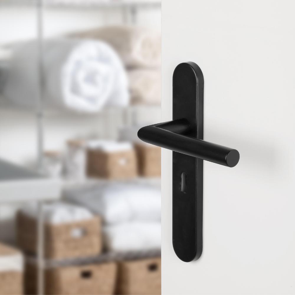 Differnz Differnz Amsterdam Deurkruk – Ovaal Schild – Sleutel 56 Mm – Zwart