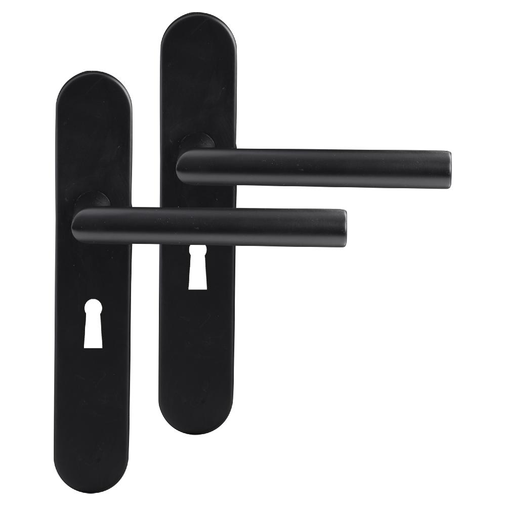 differnz Differnz Amsterdam deurkruk – ovaal schild – sleutel 56 mm – zwart