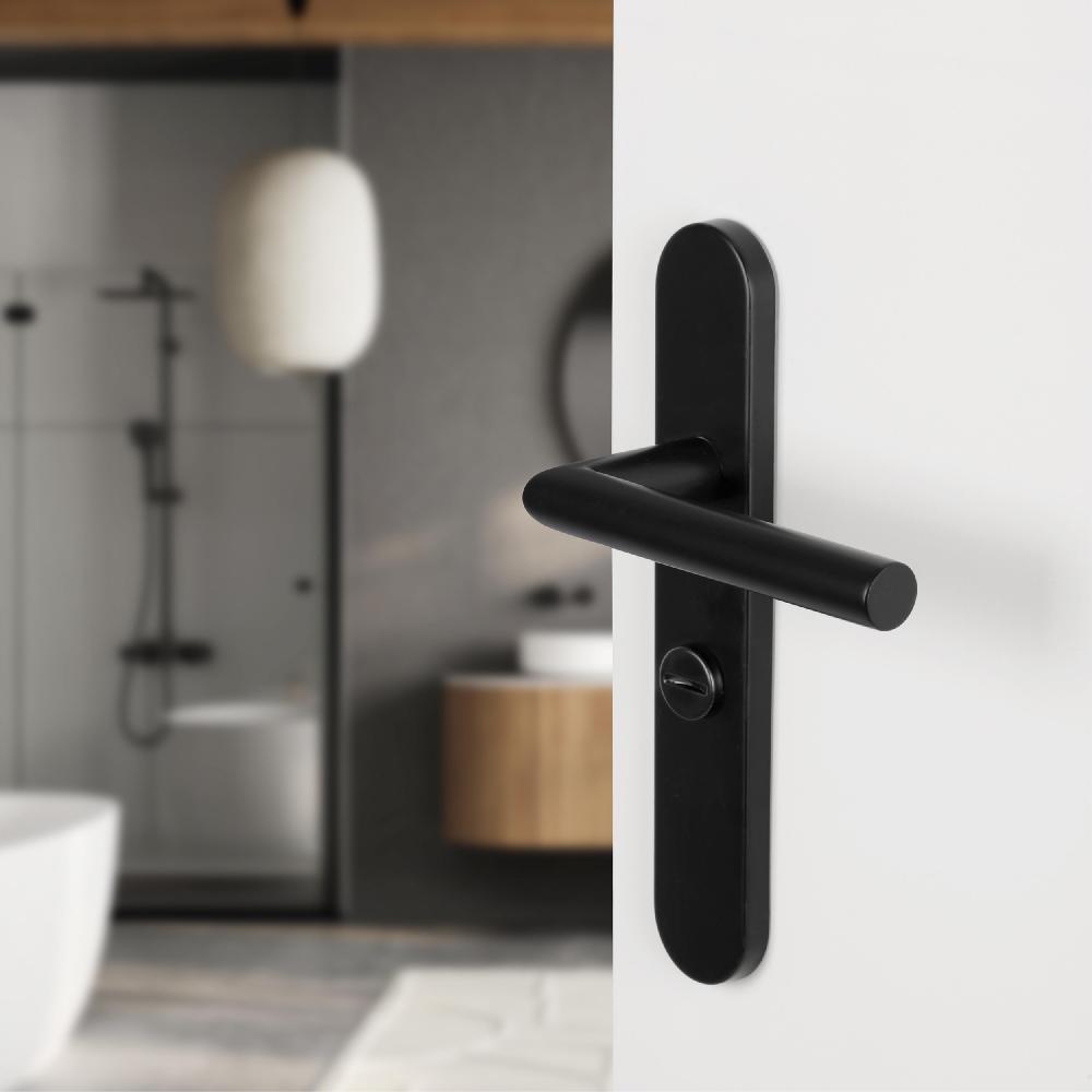 Differnz Differnz Amsterdam Deurkruk – Ovaal Schild – WC 63 Mm – Zwart