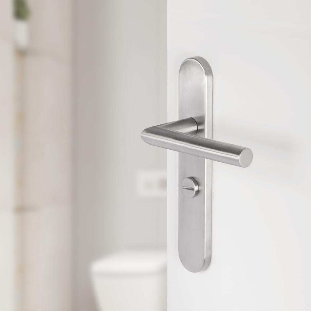 Differnz Differnz Amsterdam Deurkruk – Ovaal Schild – WC 63 Mm – Mat Chroom