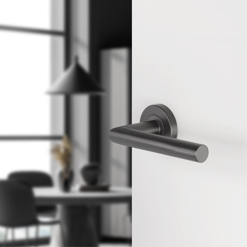 Differnz Differnz Amsterdam Deurkruk – Rozet – Rond – Blind – Gun Metal