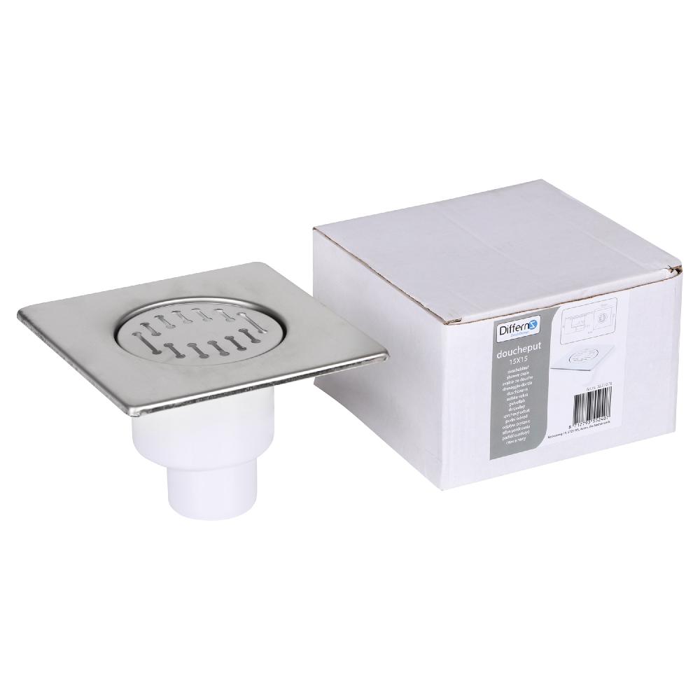 Differnz Differnz Basic – Doucheput Onderuitlaat – Mat – 15 X 15 Cm