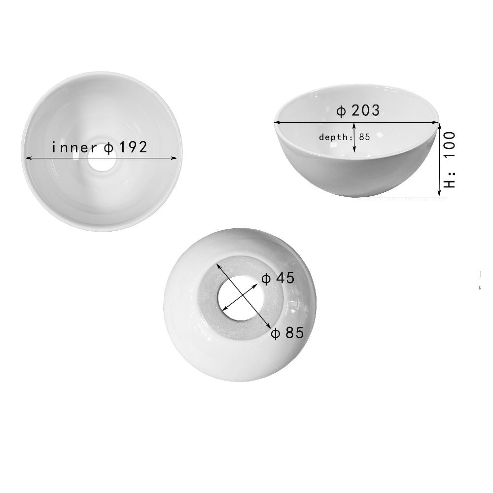 Differnz Differnz Boomer Waskom – Ø 20 Cm – Keramiek – Wit