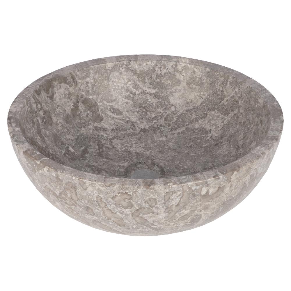 differnz Differnz Boomer waskom – Ø 21 x 12 cm – marmer – grijs