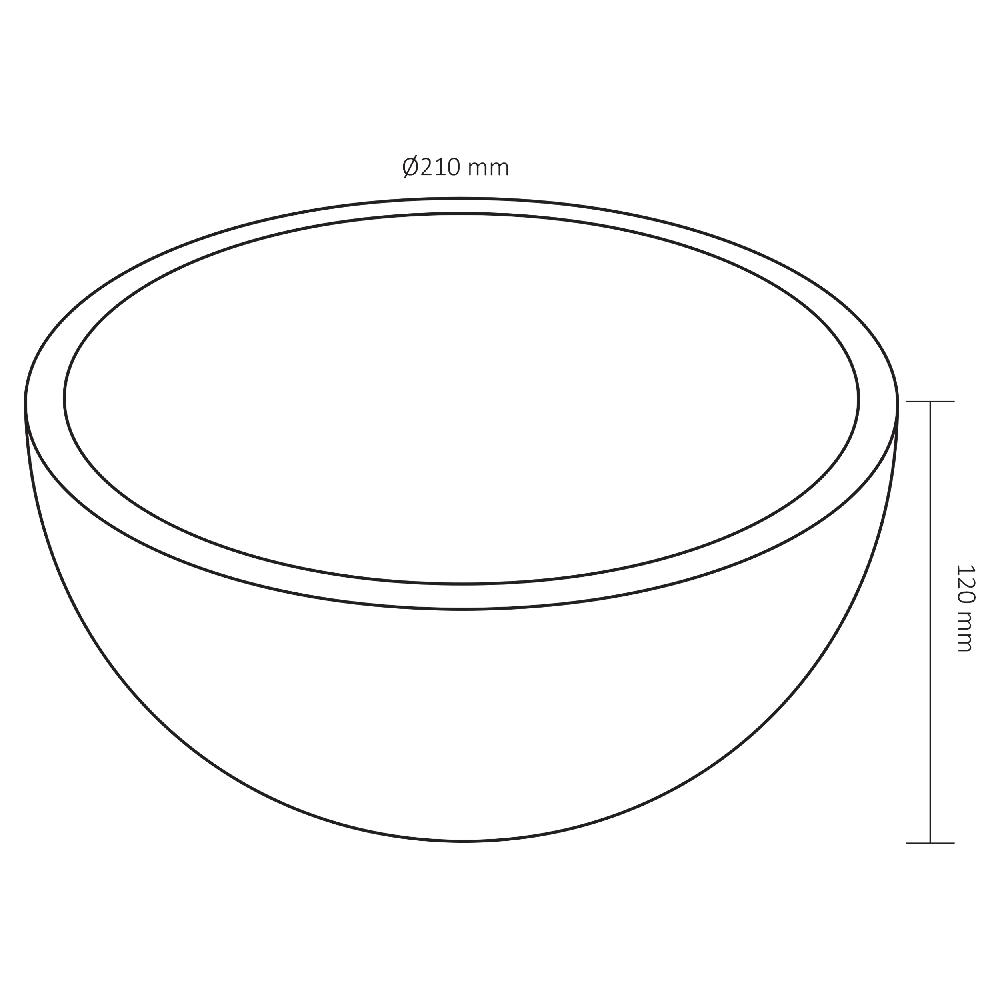 Differnz Differnz Boomer Waskom – Ø 21 X 12 Cm – Terazzo – Beige