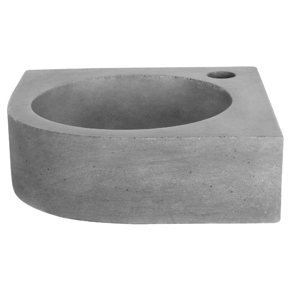 differnz Differnz Cleo hoekfontein – beton donkergrijs – 31.5 x 31.5 x 10 cm