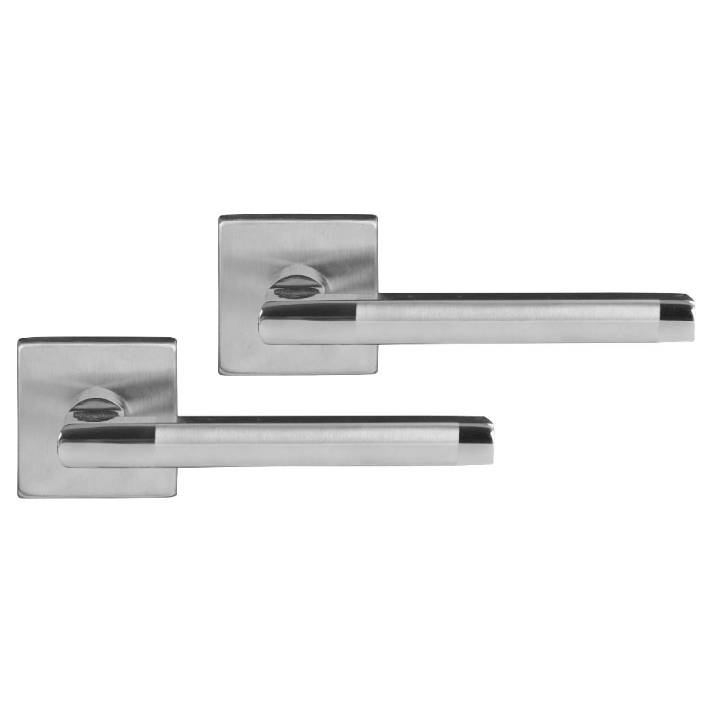 differnz Differnz Den Haag deurkruk – vierkant rozet – blind – chroom