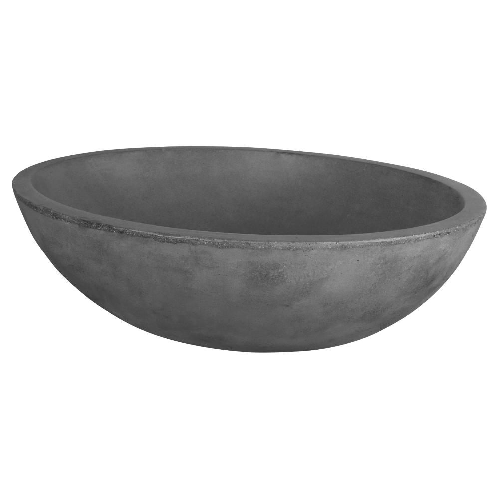 Differnz Differnz Dias Waskom – 50 X 39 Cm – Beton – Donkergrijs
