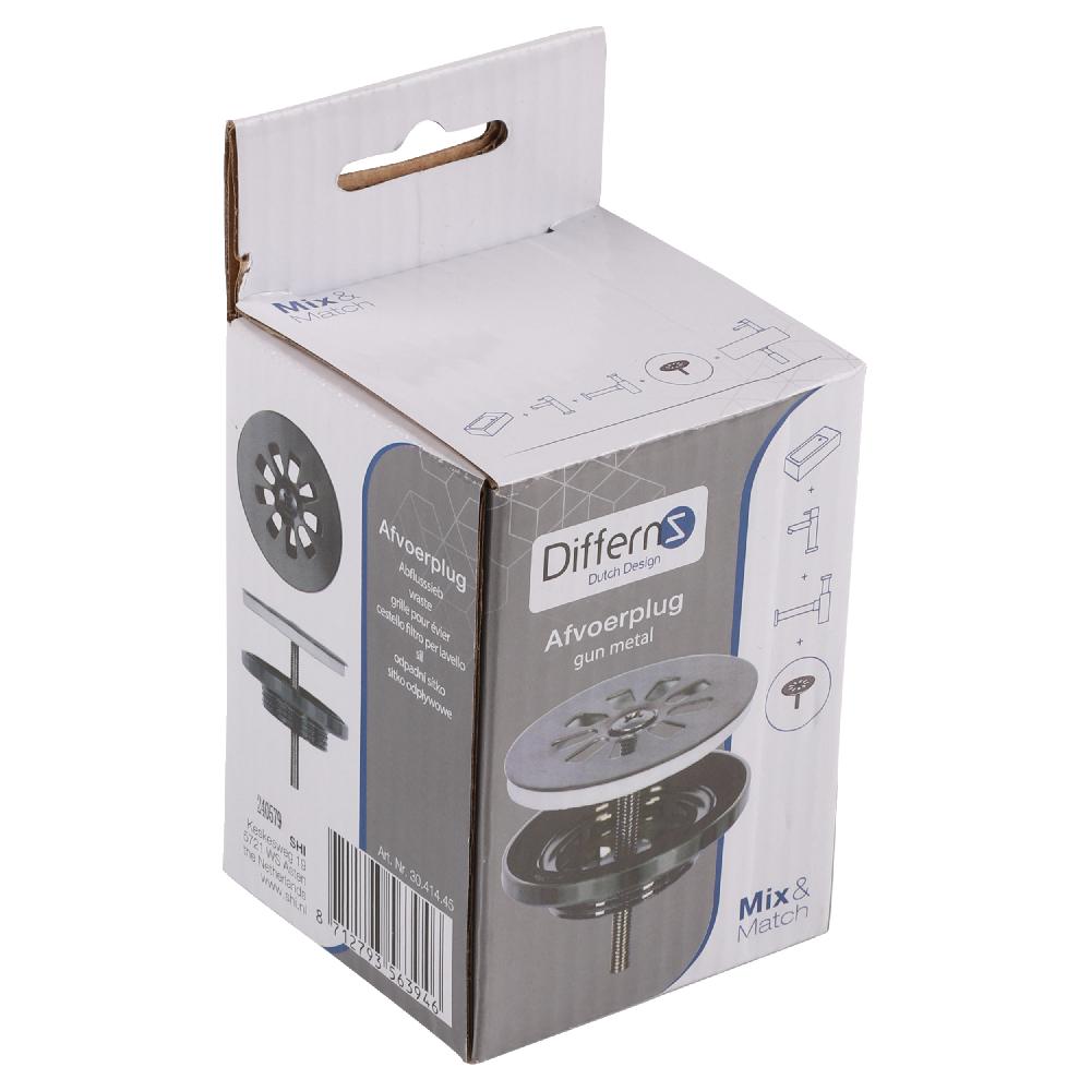 Differnz Differnz Afvoerplug – Gun Metal