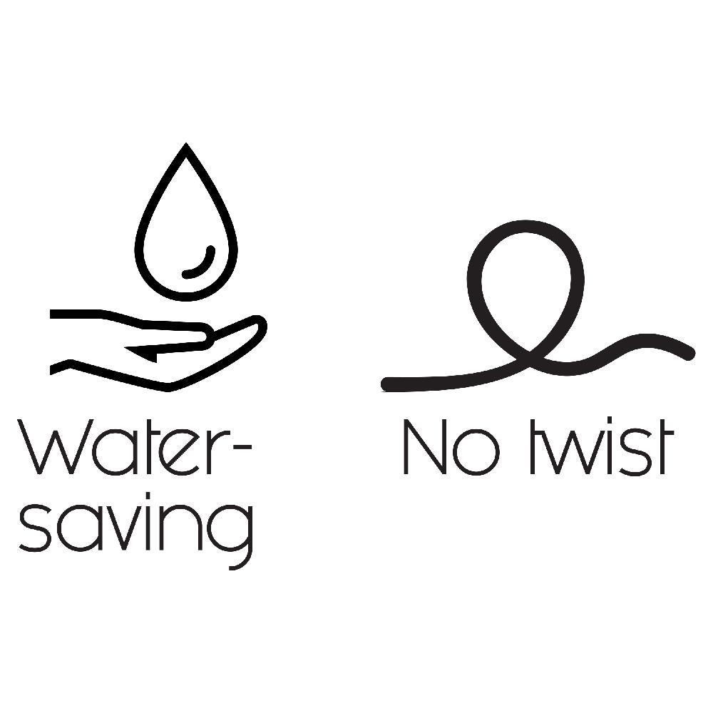 Differnz Differnz Doucheslang – PVC – 1.5 M – Zwart