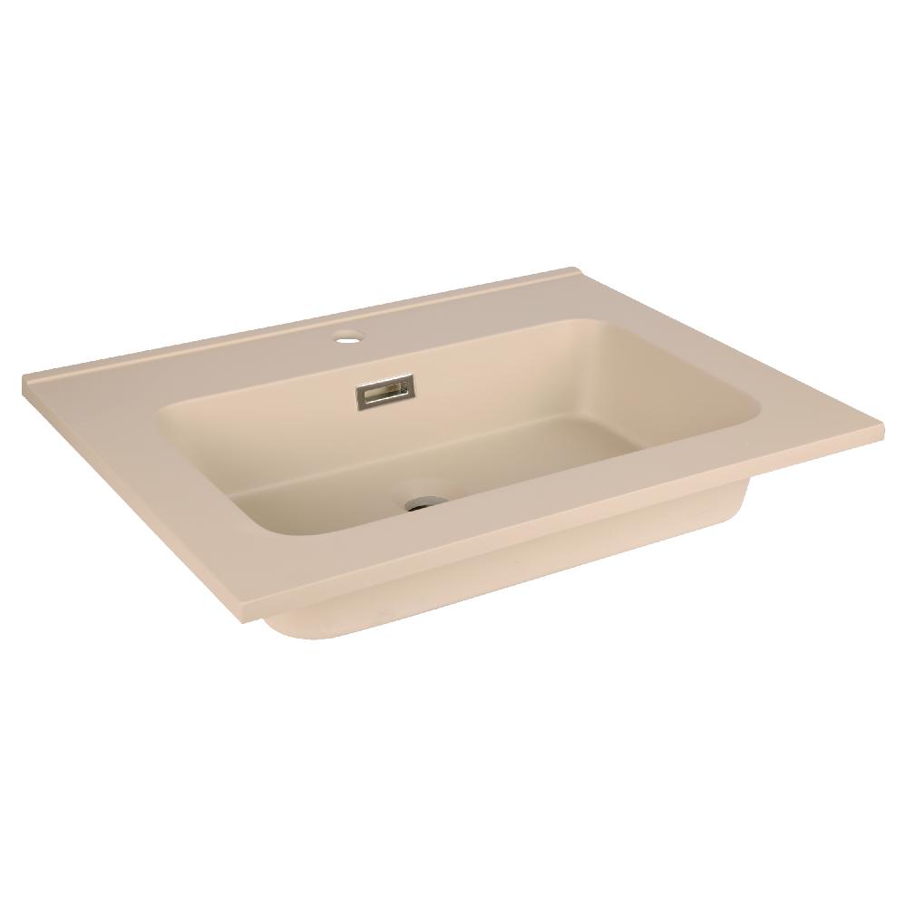 differnz Differnz Elin wastafel – 60 cm – mat taupe